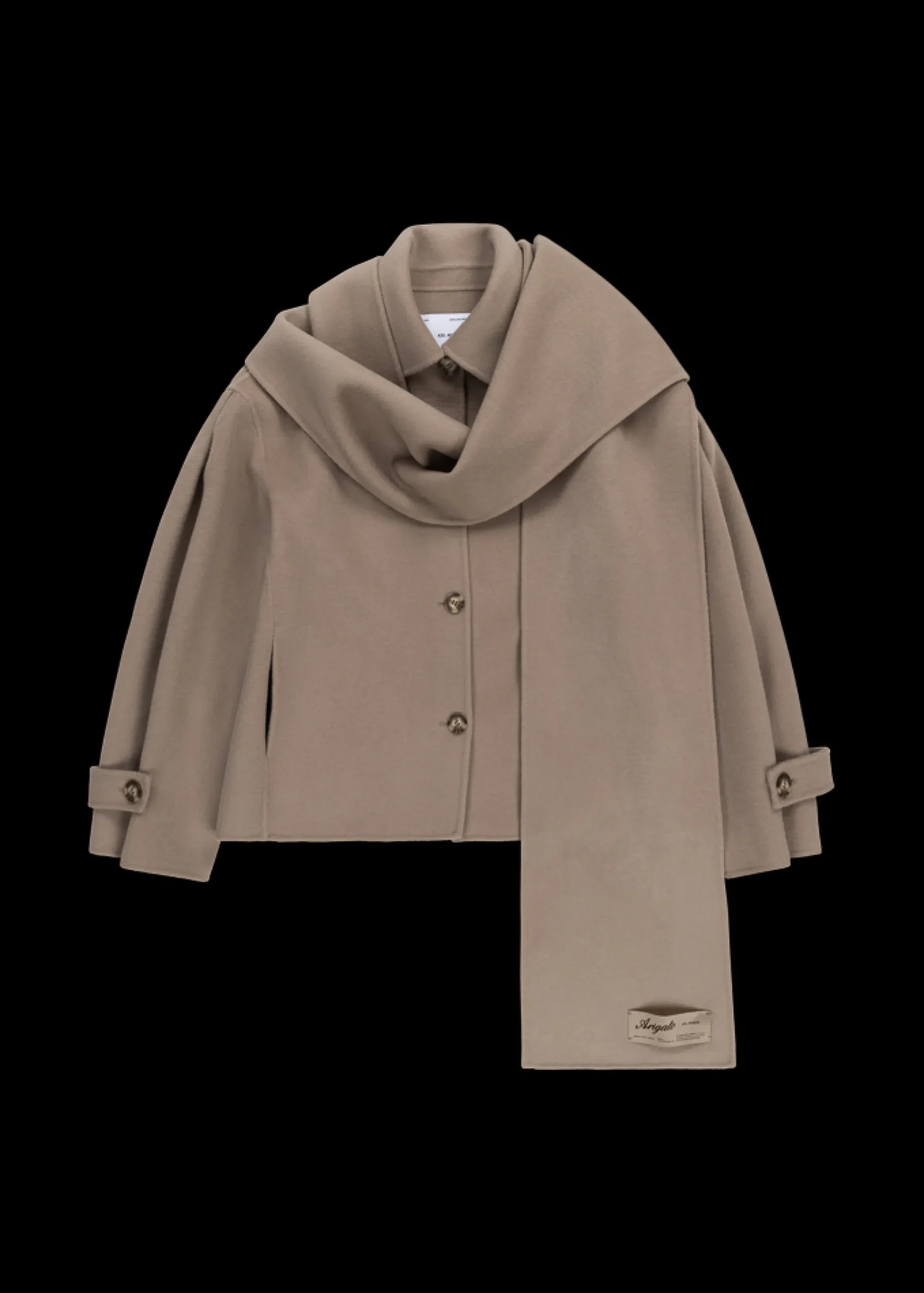 Dew Scarf Detailed Jacket